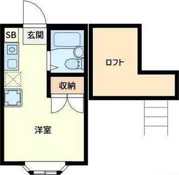 グレース南大沢Bの物件間取画像